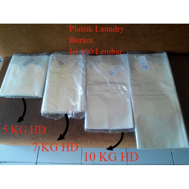 Plastik Laundry Buram HD / Kantong Plastik Laundry 5,7,10 KG HD Butek / Plastik Laundry Packing