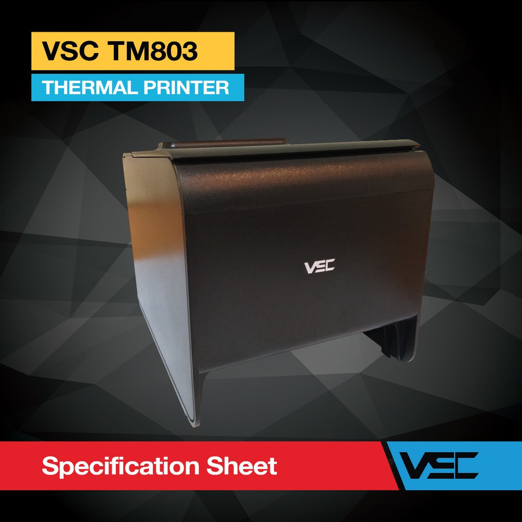 PRINTER KASIR THERMAL 80MM VSC TM-803 HIGH SPEED (USB+SERIAL+LAN)