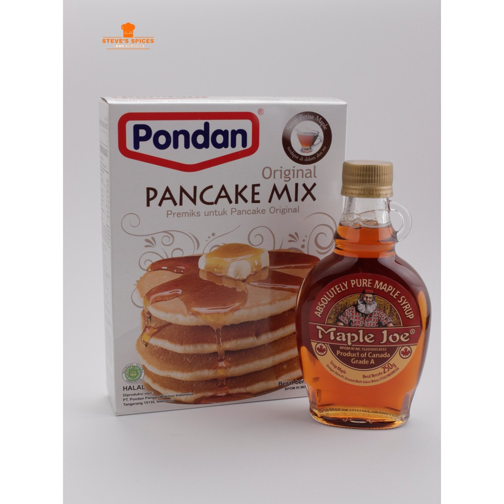 

Paket Sarapan - Pure Maple Joe Syrup dan Pondan Pancake Mix