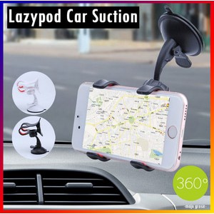 Lazypod Mobil Cakar 4 Car Suction Universal Holder for HP Smartphone