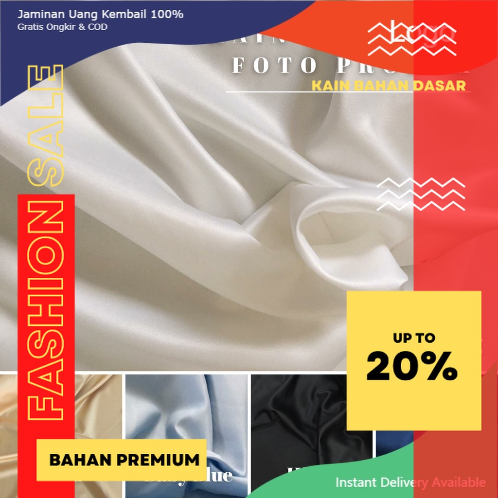Kain Satin Velvet Premium Background Backdrop Foto Produk Studio OOTD Model Warna Putih Tulang