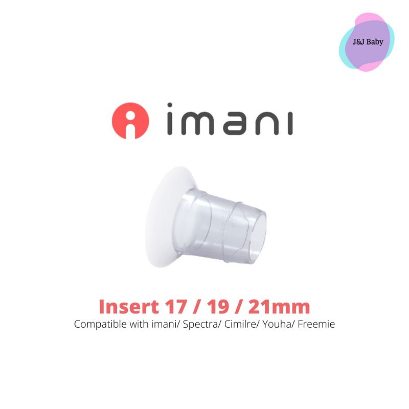 Imani flange insert 17mm 19mm 21mm - Selipan untuk mengurangi ukuran corong pompa ASI