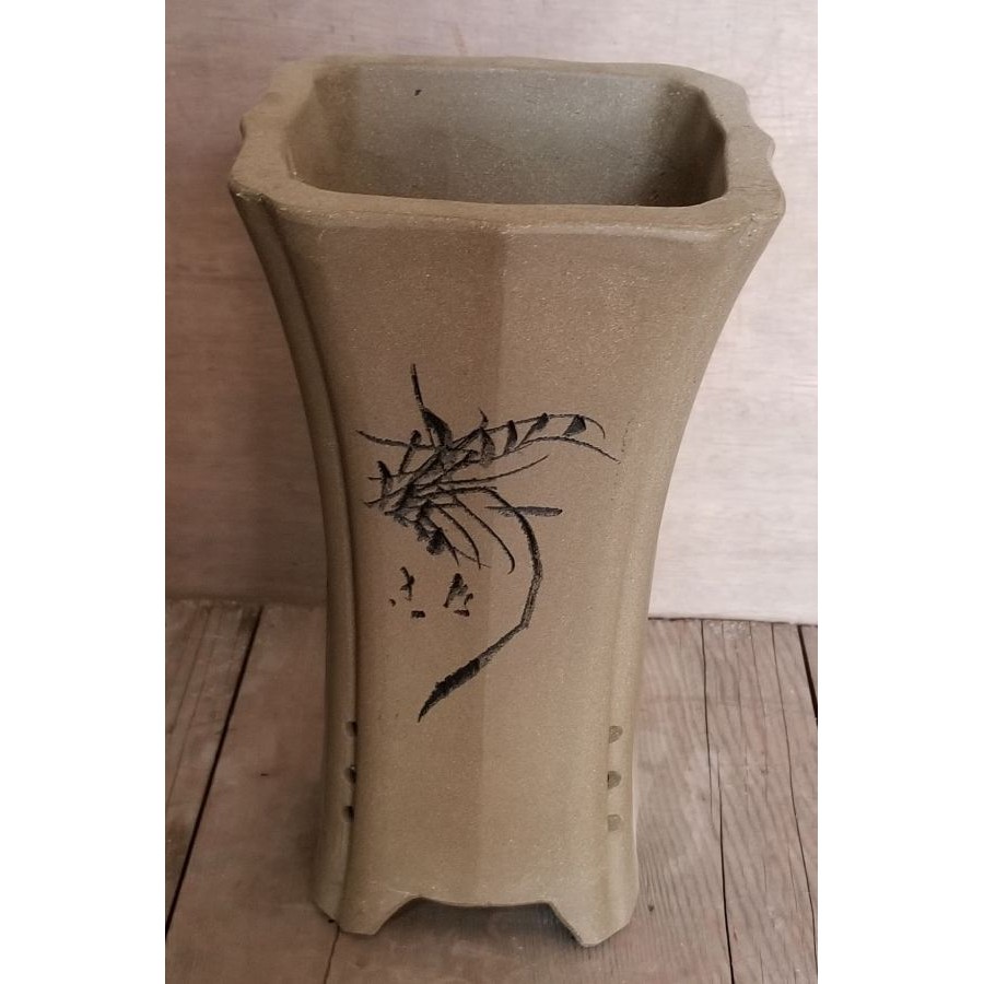 Pot Bonsai Keramik Cina LT-22 Ukuran +/- 13 x 13 x 22 cm