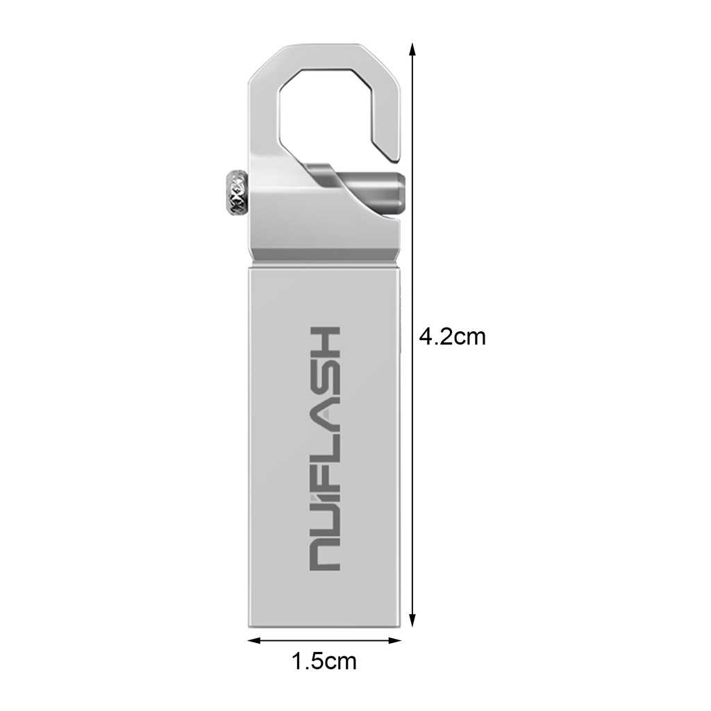 Flash Disk USB Bahan Metal Kapasitas 512GB / 1TB / 2TB Anti Air Untuk Nuiflash