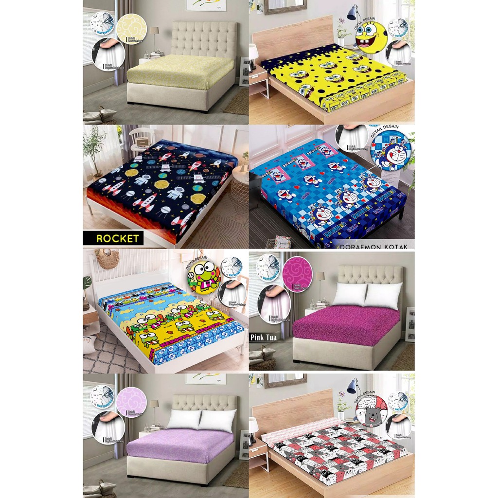 Sprei waterproof 180x200 murah sprei waterproof monalisa sprei anti air