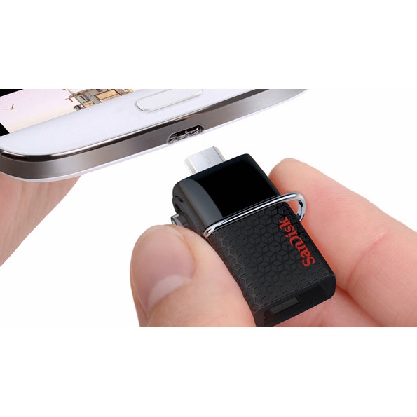 Flasdisk OTG 128GB Sandisk Dual USB Drive 3.0 OTG to Micro USB