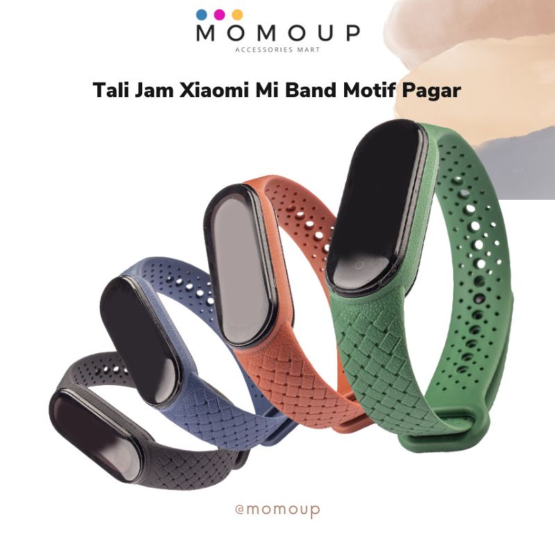 Strap Mi Band 6 5 4 3 Tali Jam Pengganti Xiaomi Mi Band 6 5 4 3 Braid Polos