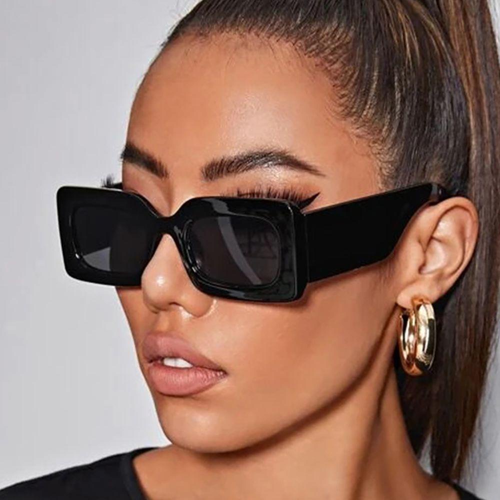 Mxbeauty Square Sunglasses Kacamata Anti Radiasi Kaca Mata Anti Radiasi Untuk Wanita Frame Besar Perlindungan Kacamata Perempuan Korea Kaki Lebar Anti Radiasi Kaca Wanita Kacamata