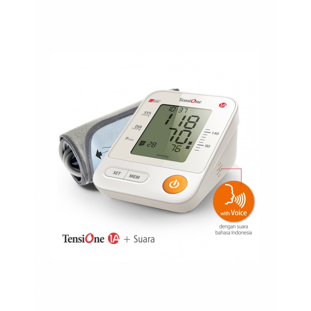 Tensimeter Digital + Suara / TensiOne 1A merek OneMed (Termasuk Adaptor)