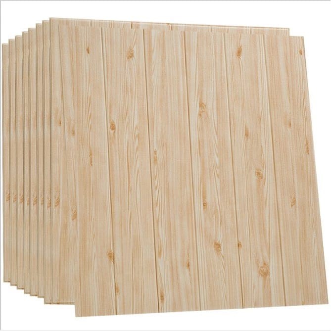 COD BAYAR DI TEMPAT - WALLPAPER BRICK FOAM KAYU