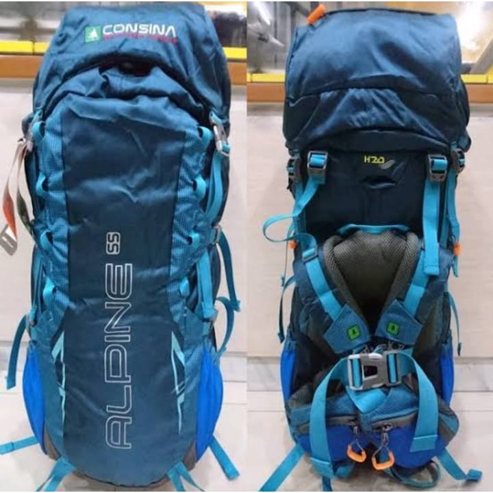 mega sale         tas gunung carrier consina alpine 55 liter tas keril backpack nyaman dipakai murah