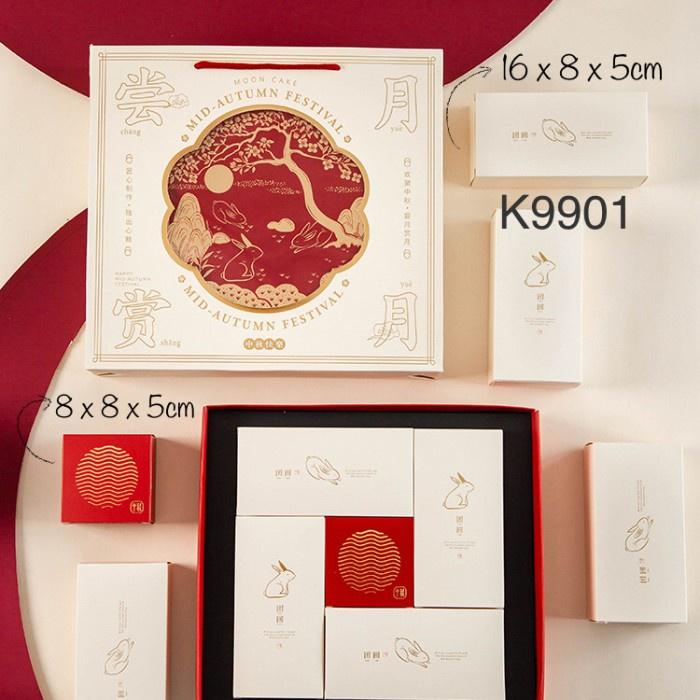 

Kotak Mooncake PREMIUM K9901 dus muat 9 Kue Bulan| Box| Packaging K90|K99 best seller