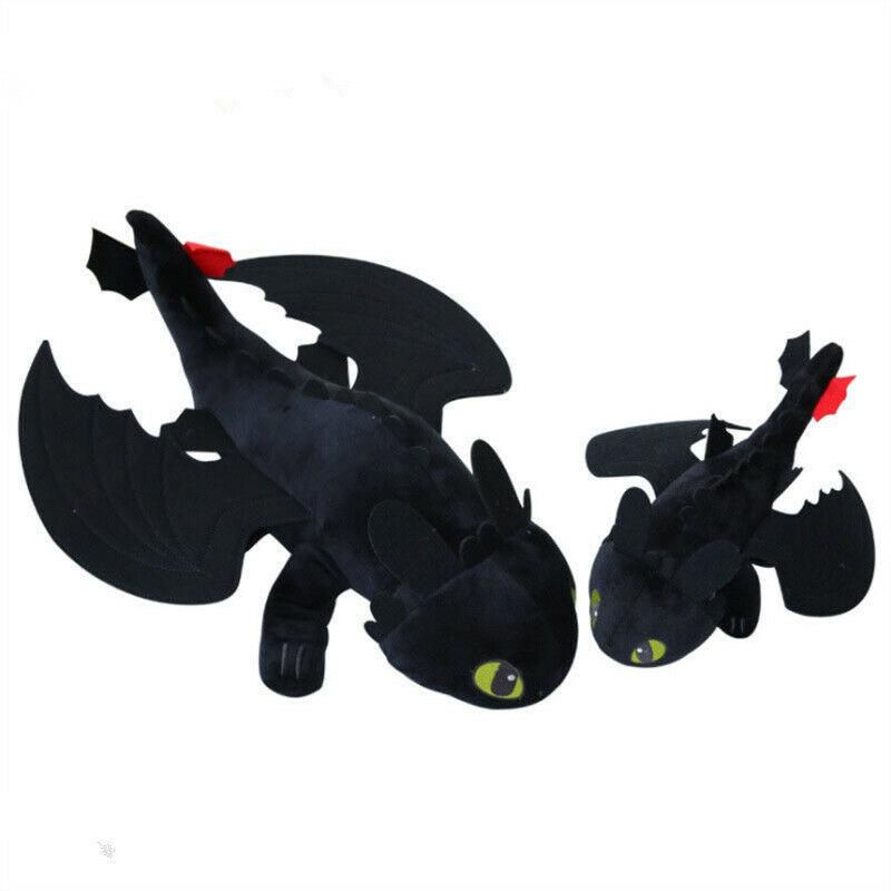 How to Train Your Dragon Toothless Night Fury Stuffed Plush Toy Doll Soft Toys