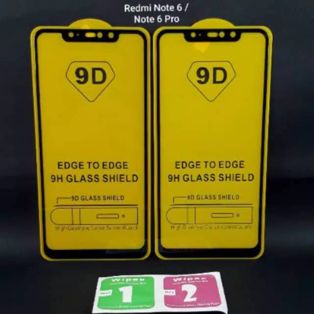 TEMPERED GLASS XIAOMI REDMI NOTE 6 NOTE 6 PRO FULL 5D 9D 11D 21D TG REDMI NOTE 6 PRO FULL COVER