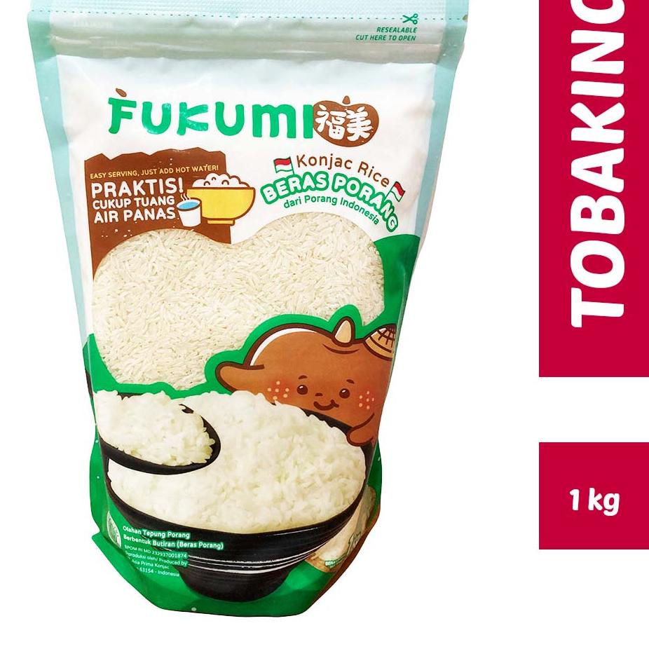 

Promo - FUKUMI Beras Porang Pouch 1KG - SHIRATAKI / KONJAC RICE 爽