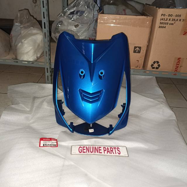 Tameng Cover Dada Depan Beat Lama Karbu Biru 64301-KVY-960VBM Ori Ahm