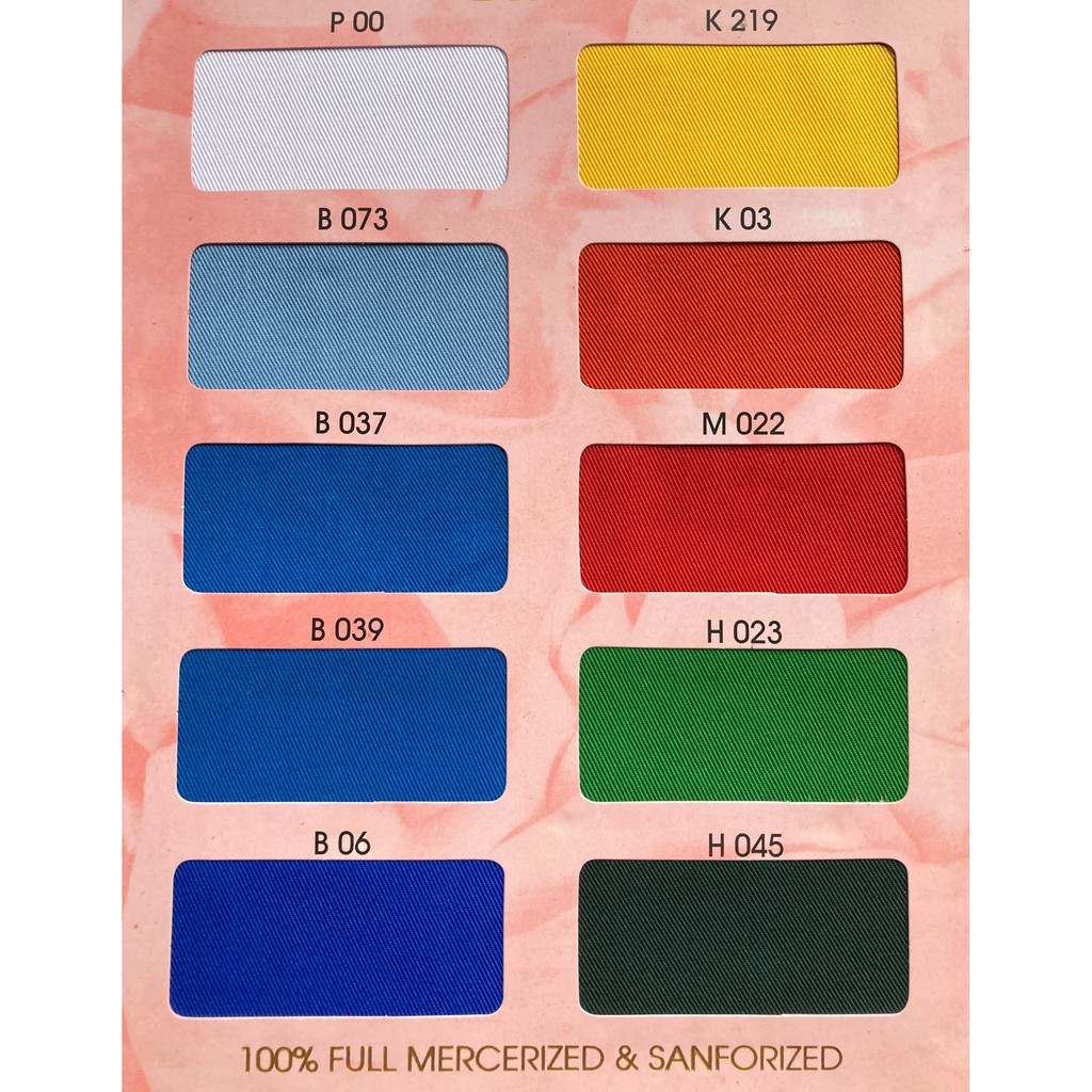 KAIN SERAGAM CELANA DRILL SARI WARNA ASLI SWA DRILL