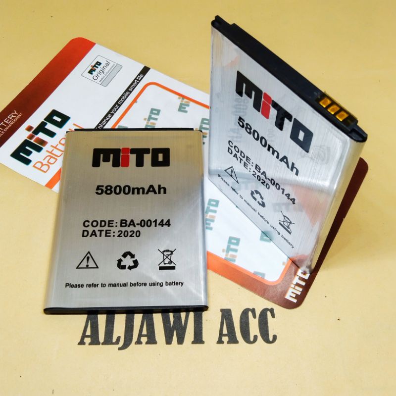 Baterai Batere Battery Mito W1 2019 BA-00144 Original Battery