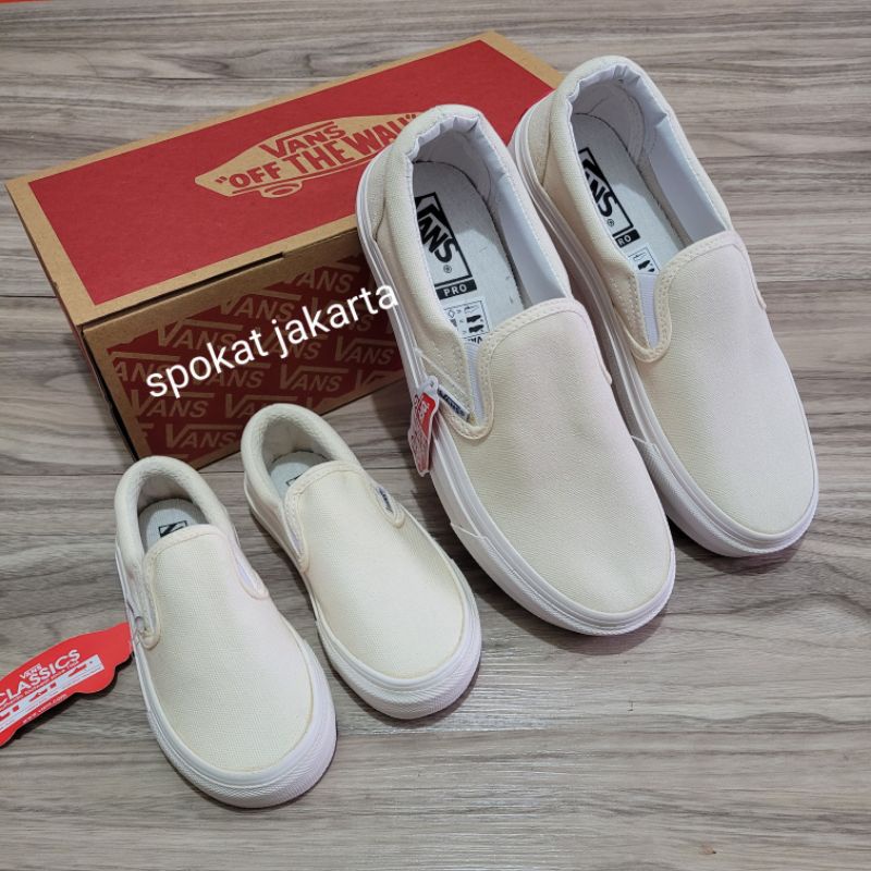 Vans slip on cream import quality