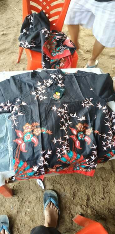 Batik Couple Keluarga Sania Ruffle Ori Ndoro Jowi Dnt Kipas