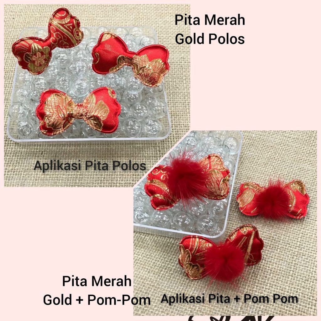 1 BUAH APLIKASI PITA IMLEK CNY | BAHAN JEPIT DAN BANDO