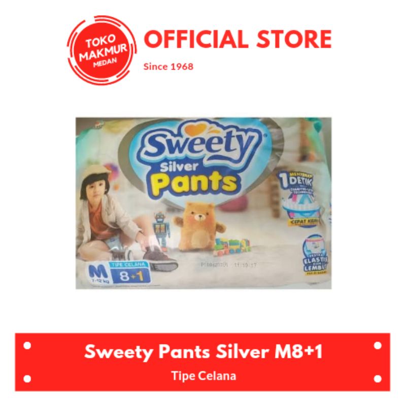 SWEETY SILVER PANTS M8 +1