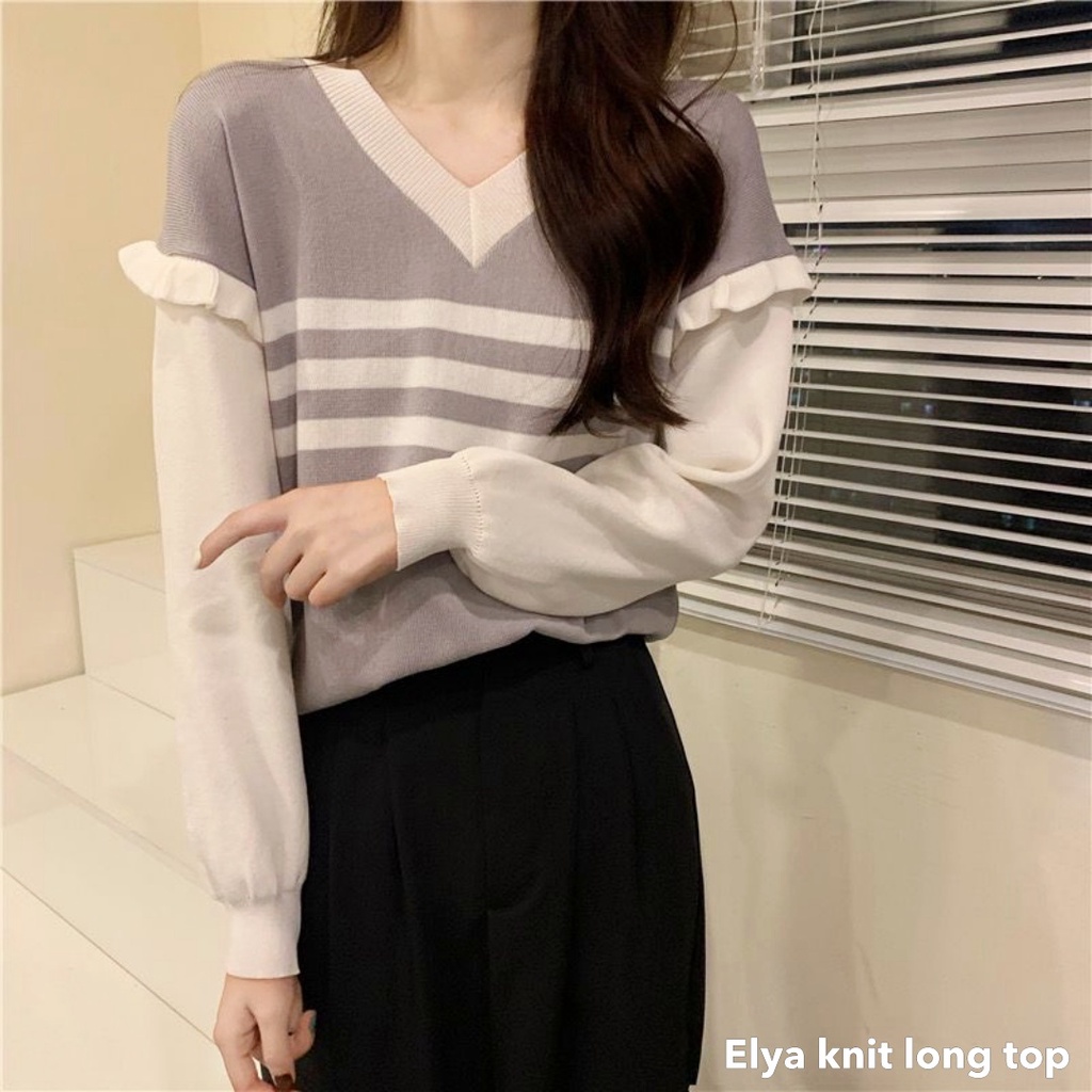 Elya knit long top - Thejanclothes