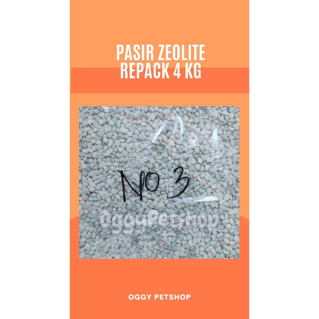 SUPER ZEOLITE Pasir untuk Kucing Kemasan repack 4 kg