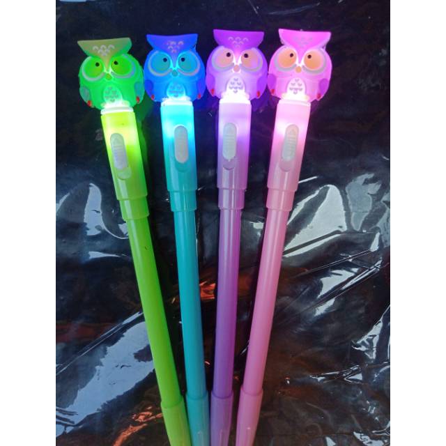 

Pen Gel Terbaru OWL lampu 12pcs
