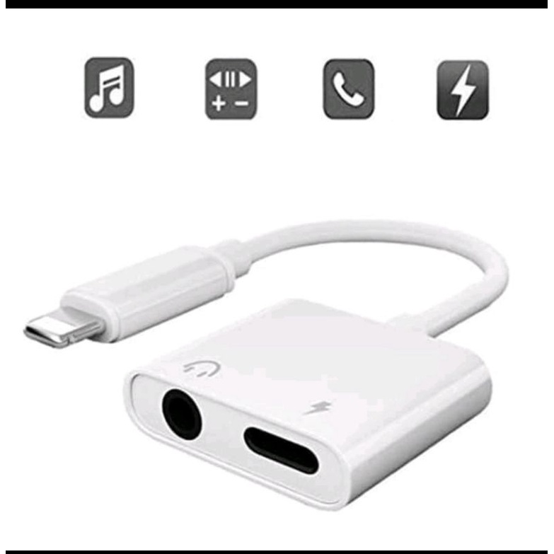 ADAPTER LIGHTNING JACK 3.5MM iPhone AUDIO JACK &amp; CHARGING support mic mh 030