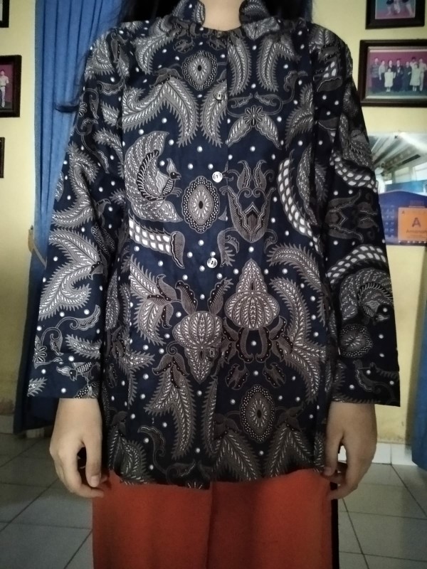 Batik Wanita Motif Terbaru Ppbtk07 Modern Batik Cassual Atasan Batik