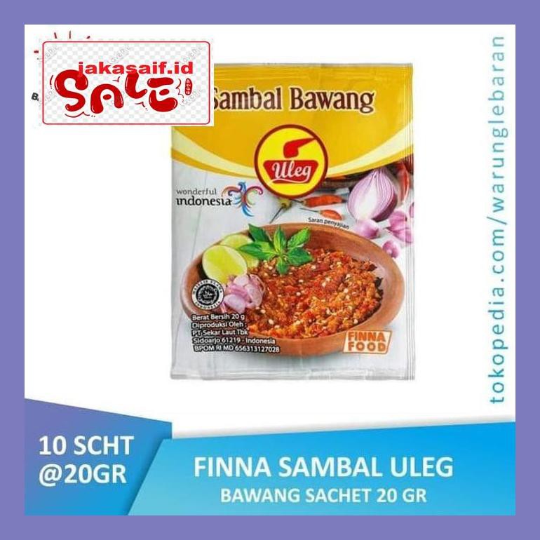 

504Sbu Pack Finna Sambal Uleg Bawang Sachet (10 X 20Gr) Bud0Mb