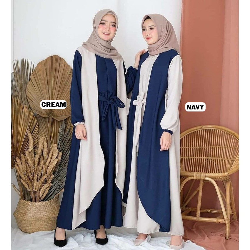 BAJU MUSLIM WANITA / RAMADHANI DRESS / DRESS WANITA / GAMIS TERBARU