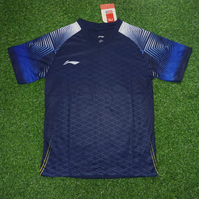 Baju Badminton desain 2021 Biru Navy