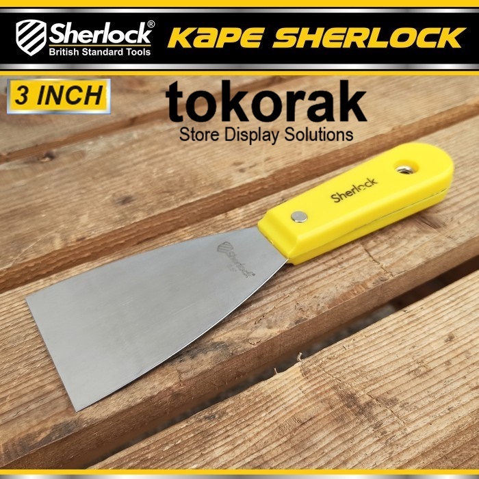 KAPE 3 INCH STAINLESS STEEL SHERLOCK - GAGANG SCRAP PUTTY KNIFE