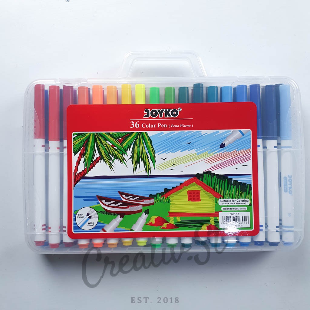 JOYKO Color Pen Pulpen 36 Warna Clp-17 Spidol Warna