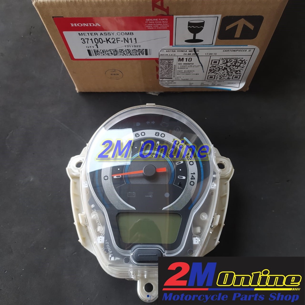 37100K2FN11 Speedometer Assy Scoopy LED New 20 Biru Keyless AHM
