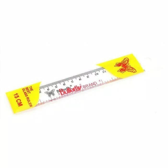

Penggaris plastik butterfly 15 cm / 15cm