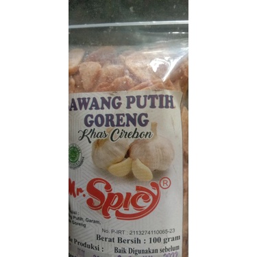 

Bawang Putih Goreng khas Cirebon 100 gram..