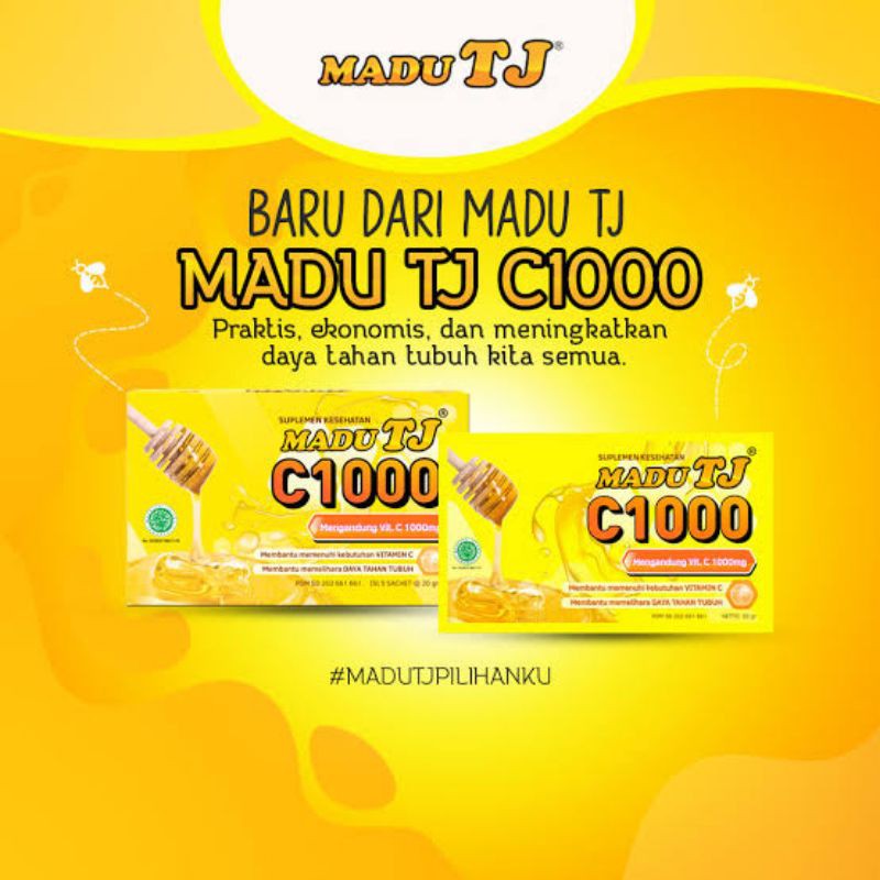 madu Tj C 1000  (5 sachet @ 20gr) | c 1000 | madu Tj