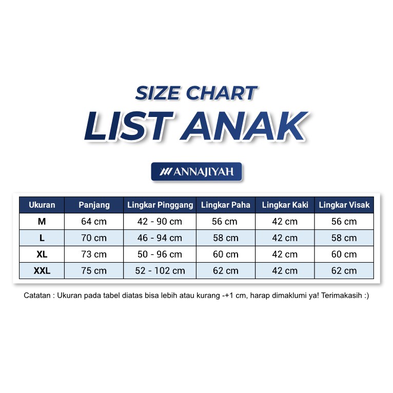 Celana Sirwal ANAK Sirwal List Laa Isbal