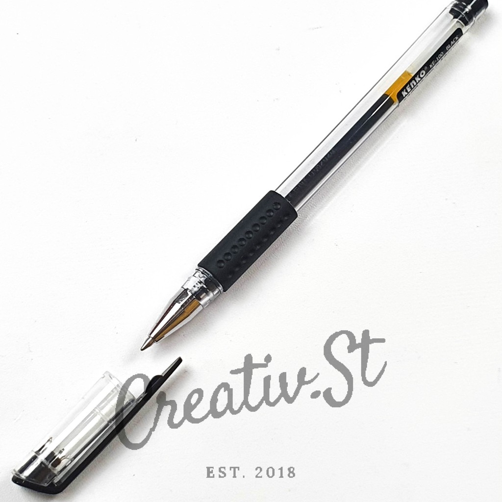 

KENKO Ke-100 Bolpen Pena Pulpen Gel 0.5 Mm Tinta Hitam