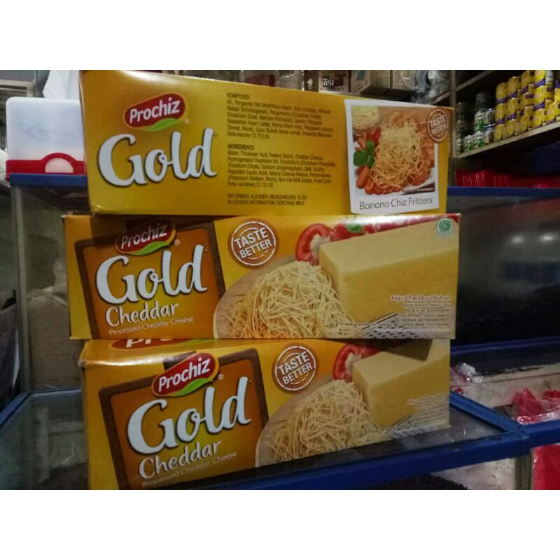 

Keju Cheddar Prochiz Gold Repack