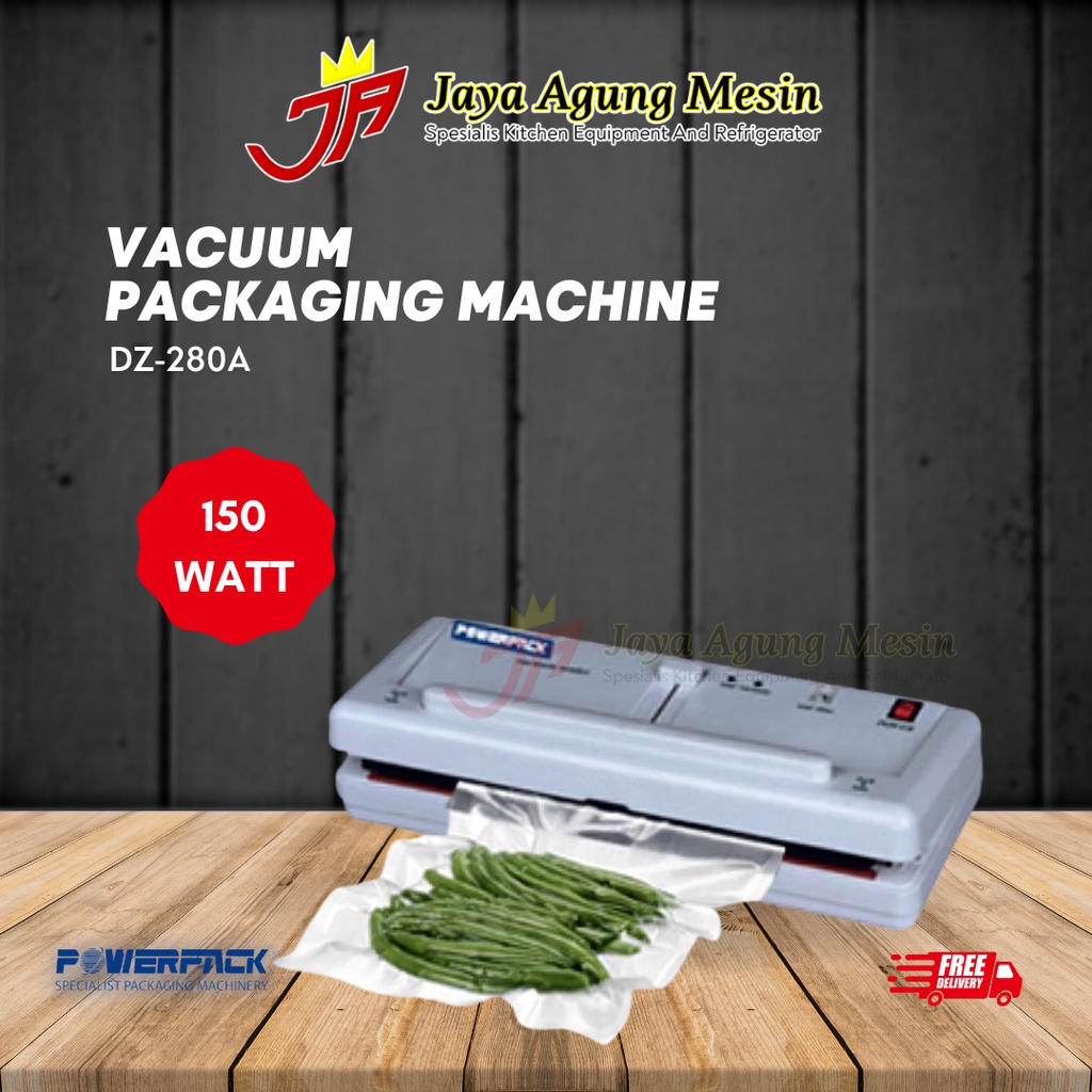 Mesin Pengemas Plastik Powerpack DZ-280A Vacuum Sealer