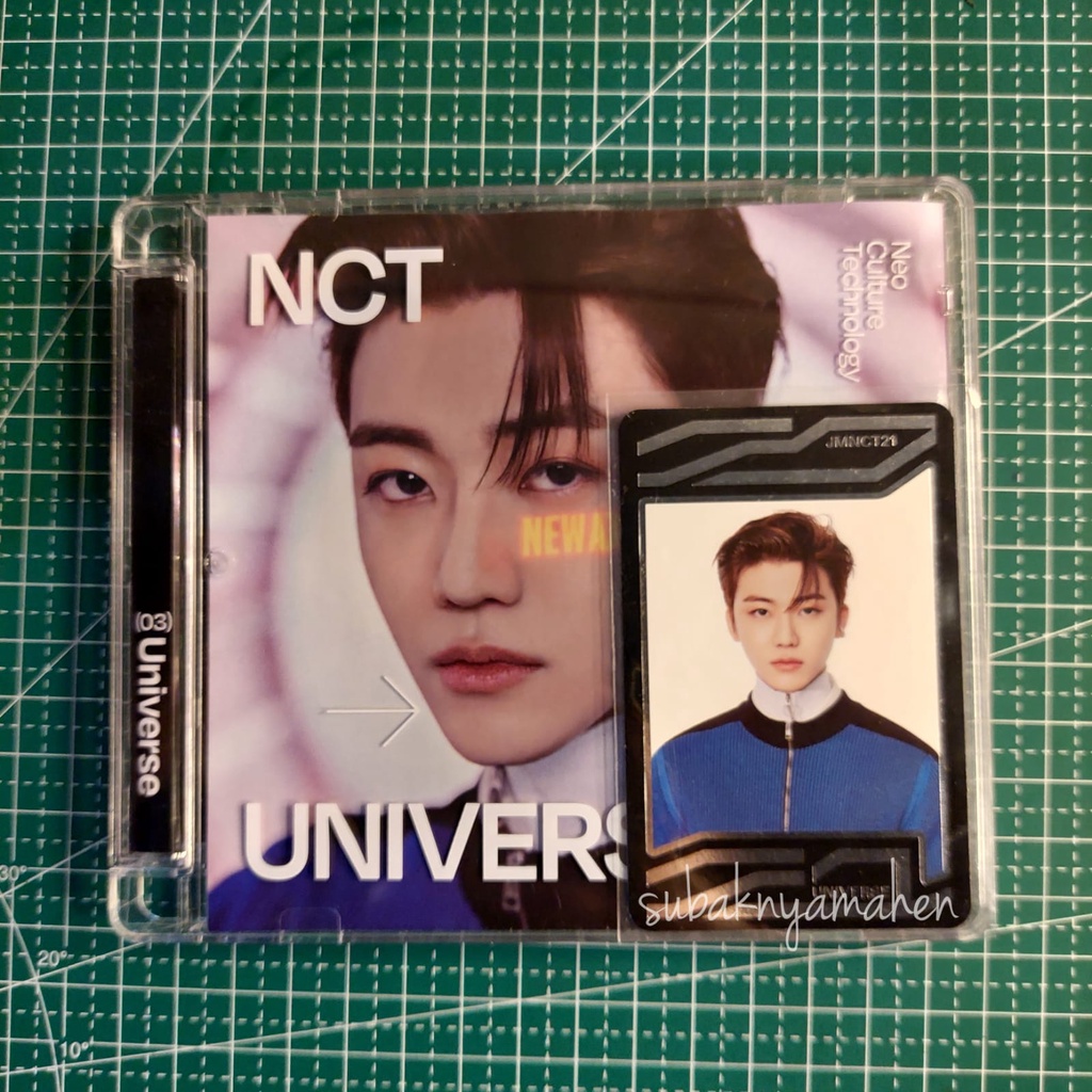 jewel case universe cover jaemin + uc/universe card jaemin