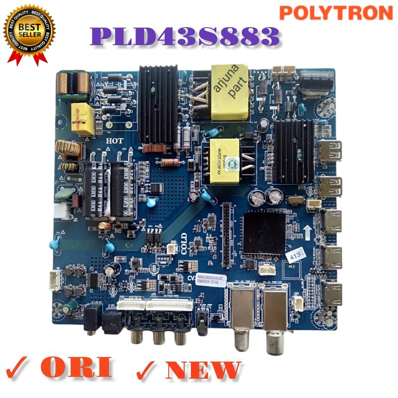 Mainboard TV Polytron PLD 43S883 / MB Tv Polytron PLD43S883 / MB Polytron 43S883 / PLD43S883
