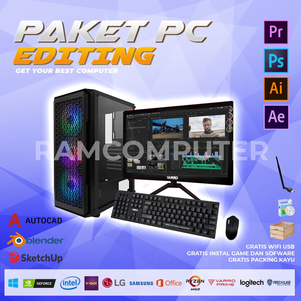 PC RAKITAN INTEL CORE I7 RAM 8GB VGA 2GB - PC GAMING LOW - PC GAMING MURAH BISA COD - PC GAMING COD