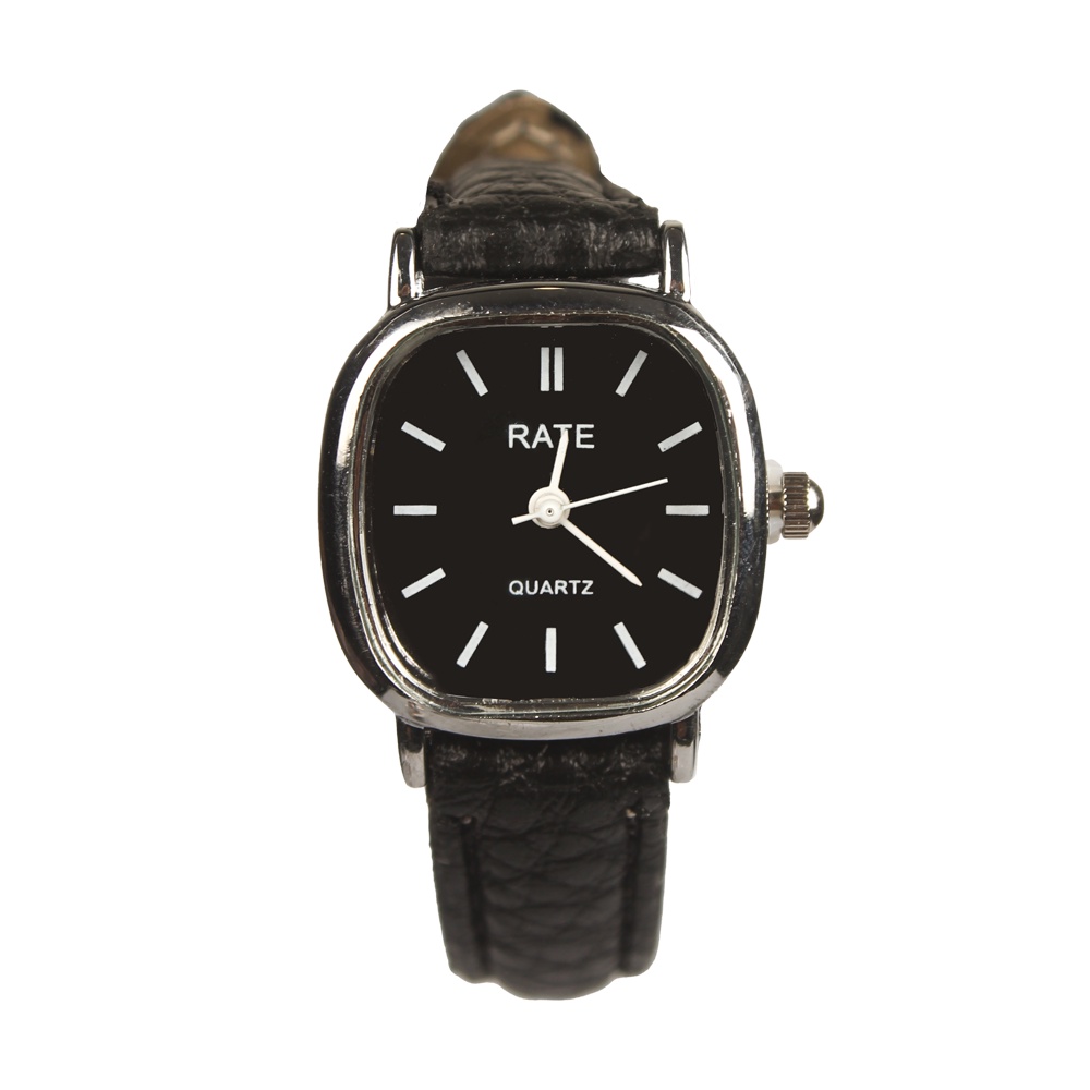 KYEOKA by Mayonette Rounded Square Jam Tangan Quartz Wanita Kulit Strap Pu Fashion Korean Style-3