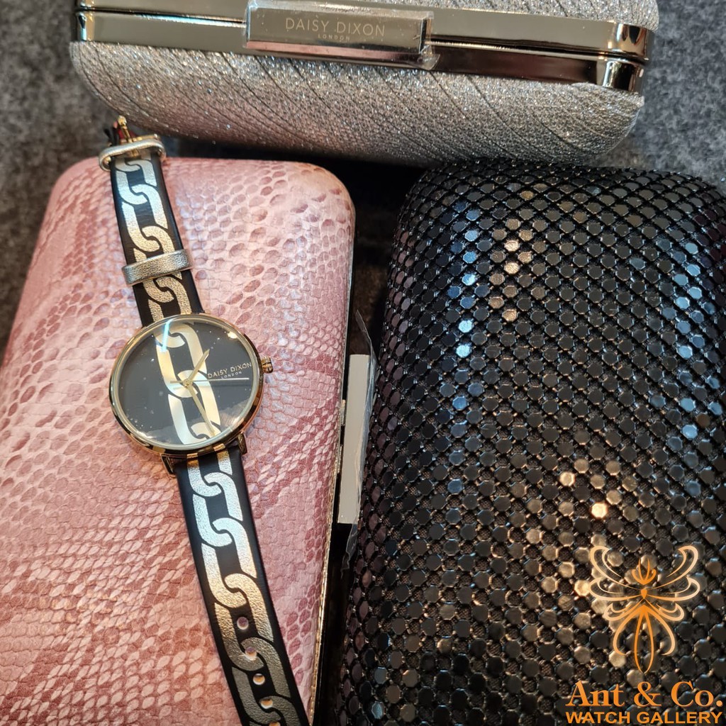 Jam Tangan Wanita Daisy Dixon DD125BG Free Clutch Mewah Harga Murah