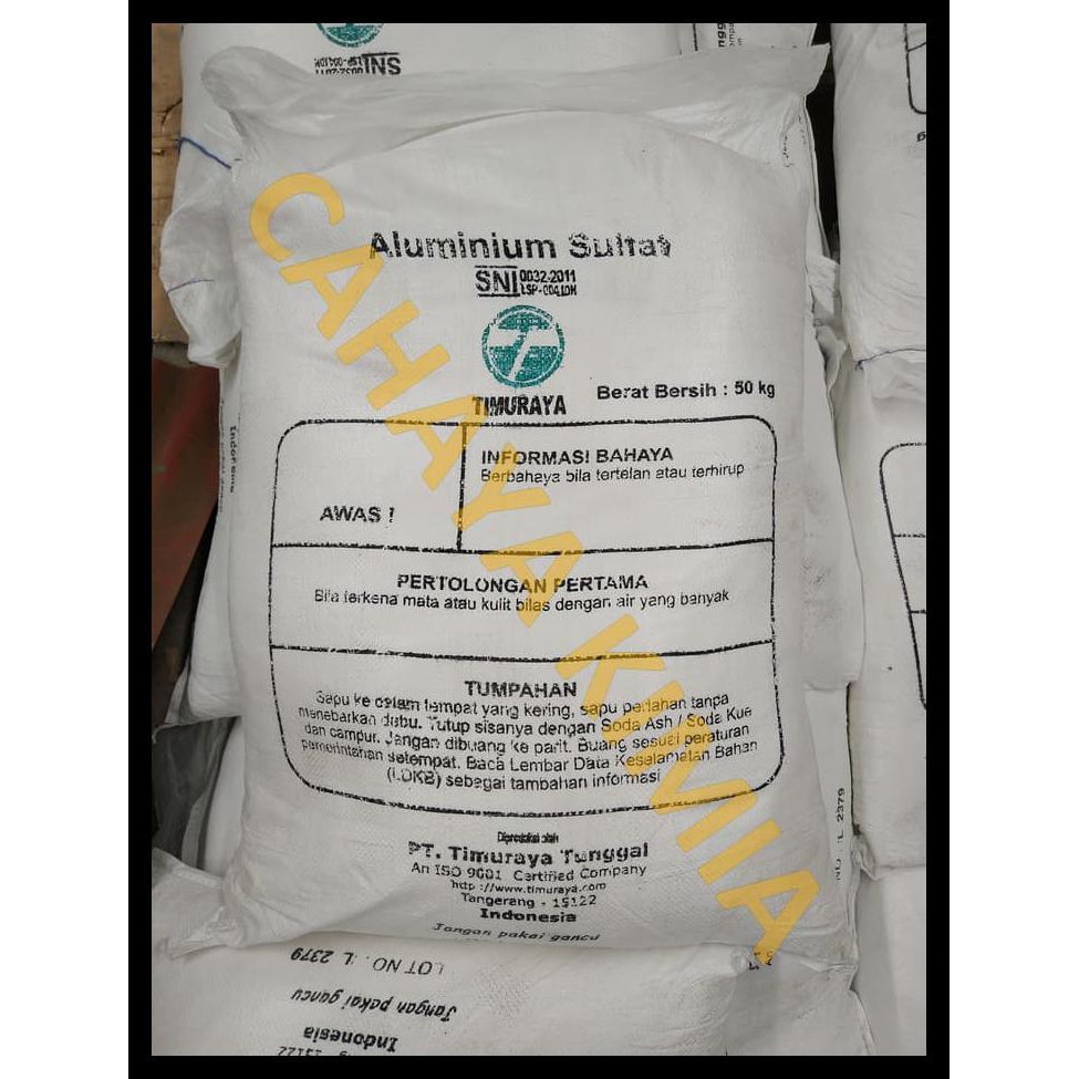 Alumunium Sulfat (Tawas Bubuk/Tawas Powder) Ex. Timuraya 1 Kg